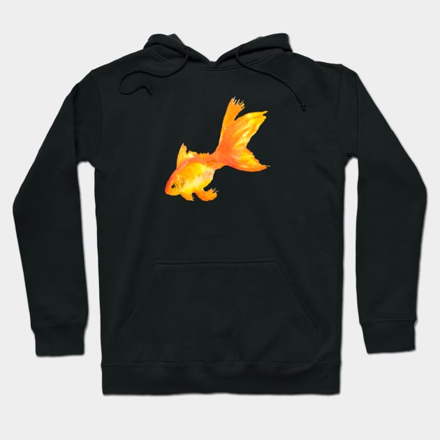 Artistic Gold Fish Hoodie by ArtisticTee